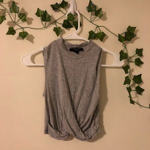 Grey crop top - Small